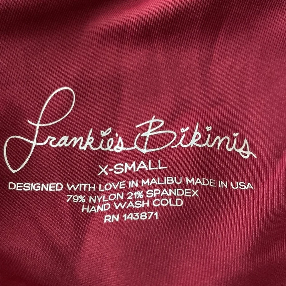 Frankies Bikinis Malia Maroon Bikini Top (598)